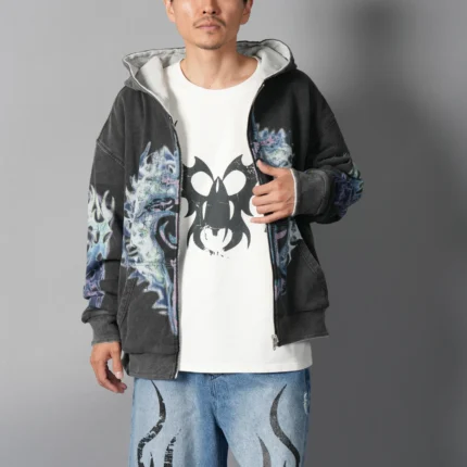Chew Forever Reversible Pharma Crank Zip Hooded Sweatshirt
