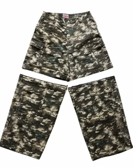 Chew Forever Studded Convertible Camo Pants