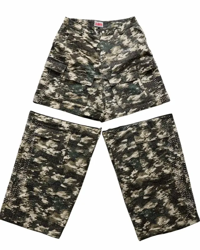 Chew Forever Studded Convertible Camo Pants Chew Forever Studded Convertible Camo Pants