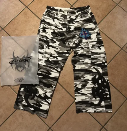 Chew Forever Wrath Camo Pants w Embroidery