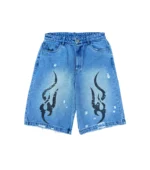 Chew Forever Denim Tribal Printed Shorts