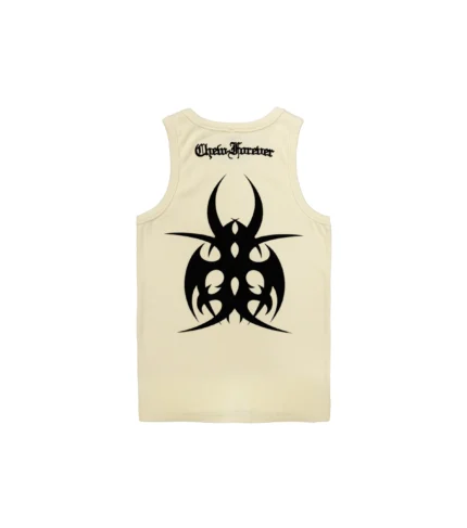Chew Forever Roach Tank Top Cream Back